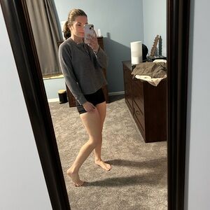 Old Navy Gray Crew Neck Sweater